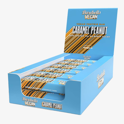 12 x Barebells Vegan Protein Bar, 55 g (Caramel Peanut)