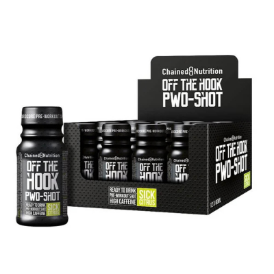 12 x Chained Nutrition Off The Hook PWO-Shot, 60 ml (Sick Citrus)