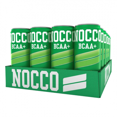 24 x NOCCO BCAA+, 330 ml (Äpple - Koffeinfri)