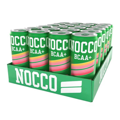 24 x NOCCO BCAA+, 330 ml (Peachango - Koffeinfri)