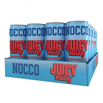 24 x NOCCO BCAA, 330 ml (Juicy Ruby)