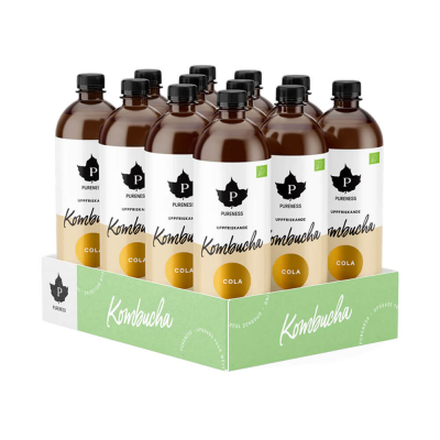 12 x Pureness Kombucha, 370 ml (Cola)