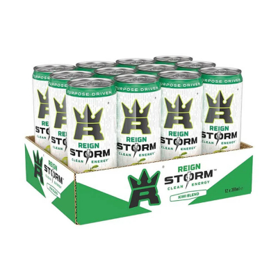 12 x Reign Storm Energy, 335 ml (Kiwi Blend)