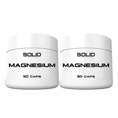 2 x SOLID Nutrition Magnesium, 90 caps