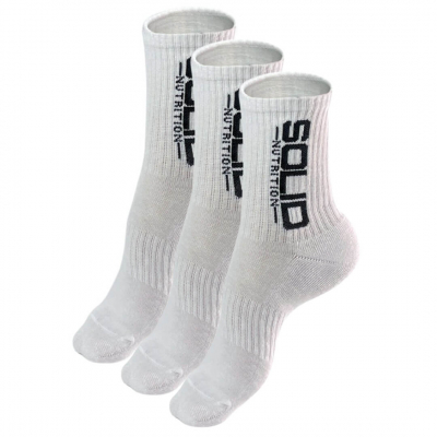 SOLID Nutrition Socks, 3-pack, White