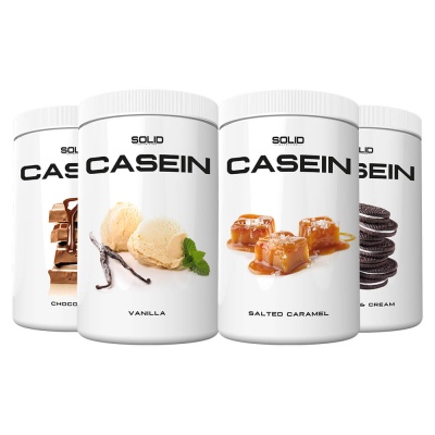 4 x SOLID Nutrition Casein, 750 g