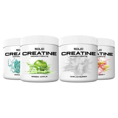 4 x SOLID Nutrition Creatine Monohydrate, 400 g