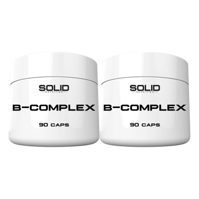 2 x SOLID Nutrition B-Complex, 90 caps