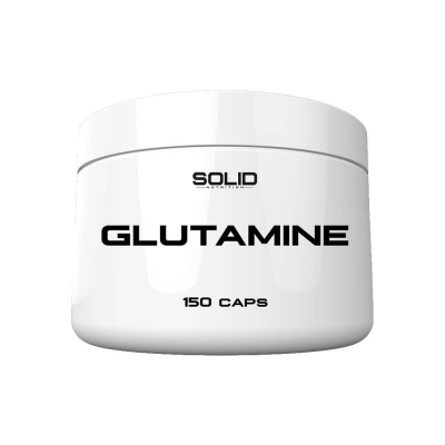 SOLID Nutrition Glutamine, 150 mega caps