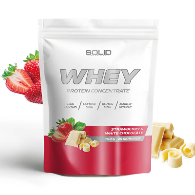 SOLID Nutrition Whey, 750 g (Strawberry & White Chocolate)