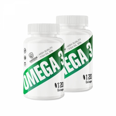 2 x Swedish Supplements Omega-3, 120 caps