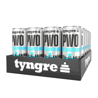 24 x Tyngre PWO, 250 ml (Blue Raspberry)