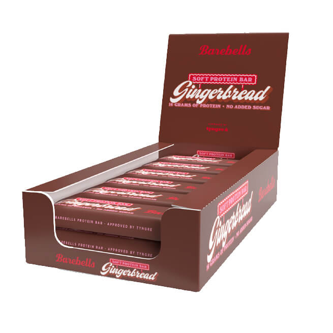 12 x Barebells Proteinbars, 55 g (Gingerbread) i gruppen Bars / Proteinbars hos Tillskottsbolaget (BAREBELLS85955)