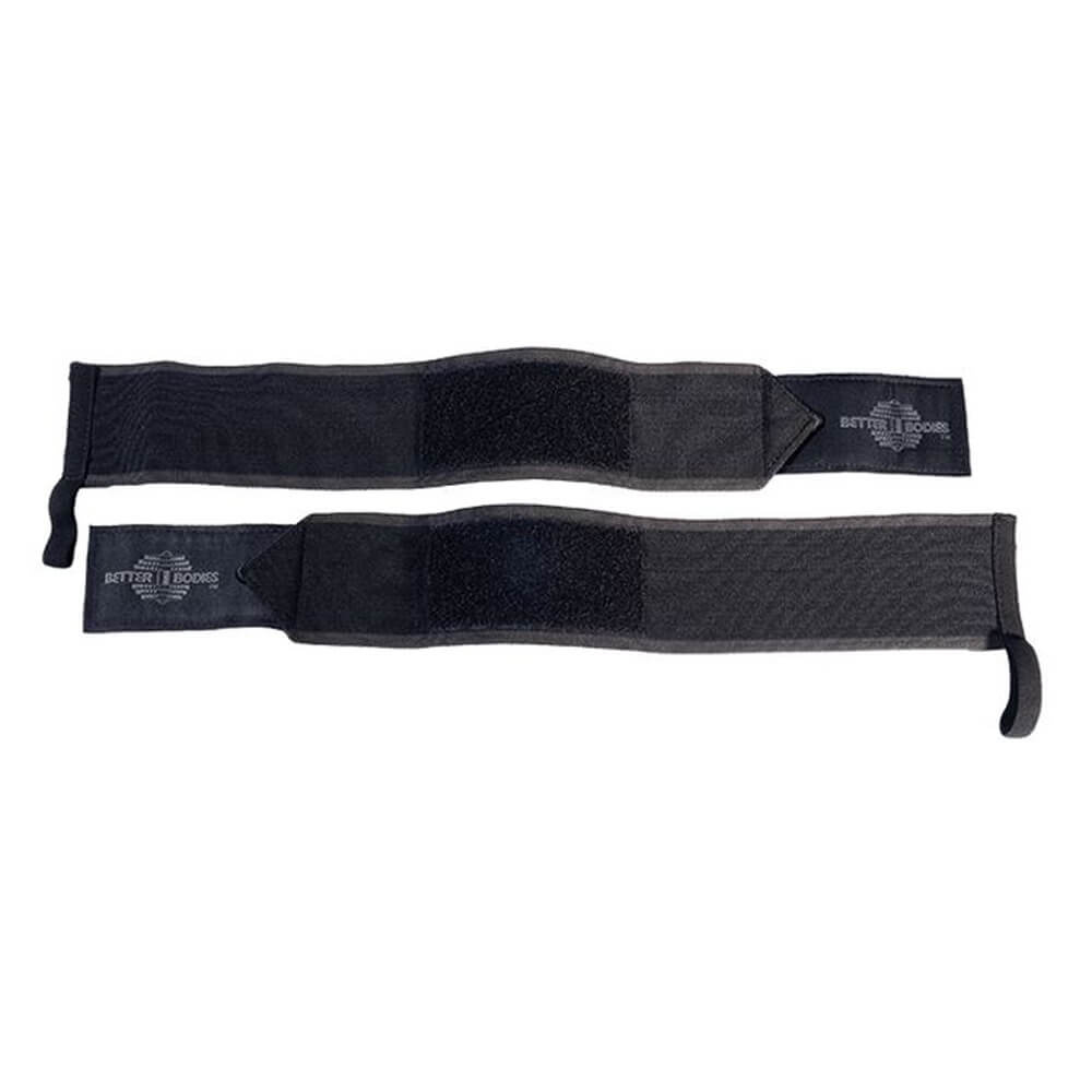 Better Bodies Heavy BB Wrist Wraps 18 inch, black i gruppen Träningstillbehör / Handledslindor hos Tillskottsbolaget (BB76835)