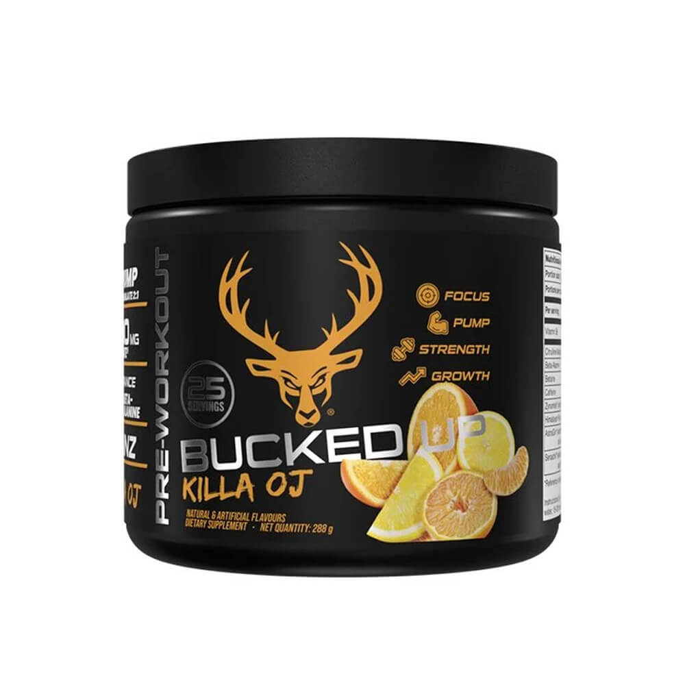 Bucked Up PWO, 25 serv. i gruppen Kosttillskott & Livsmedel / Prestationshöjare / Pre-Workout / PWO hos Tillskottsbolaget (BUCKEDUP7682)