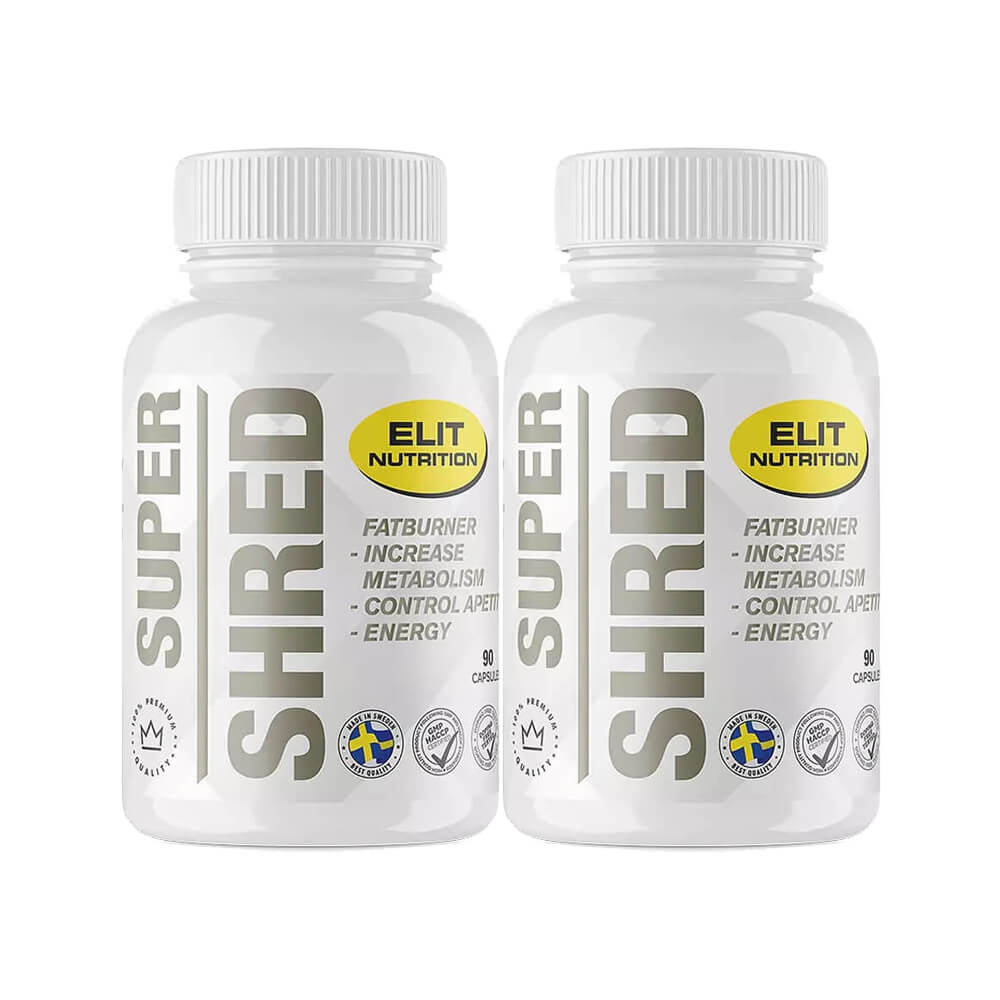 2 x Elit Nutrition Super Shred, 90 caps i gruppen Kosttillskott & Livsmedel / Viktminskning / Fettförbrännare hos Tillskottsbolaget (ELIT778545)