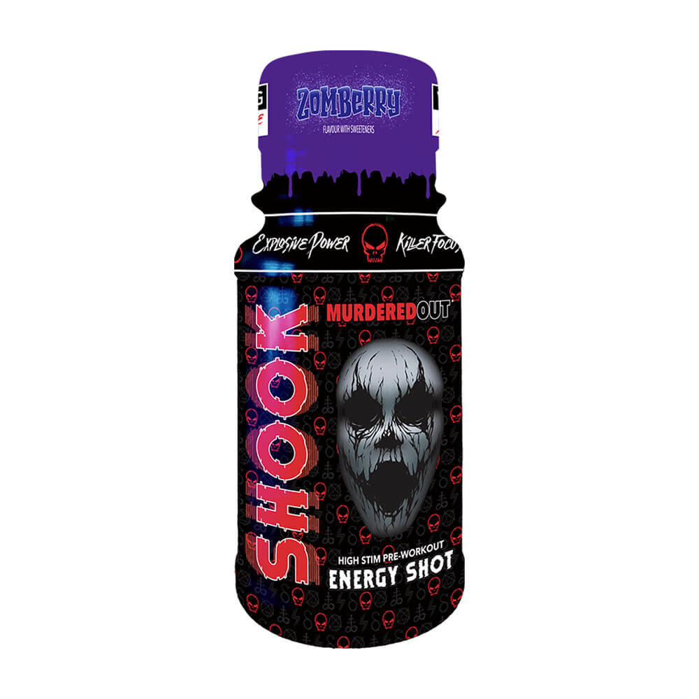 Murdered Out Shook Energy Shot, 60 ml i gruppen Kosttillskott & Livsmedel / Prestationshöjare / Pre-Workout / PWO hos Tillskottsbolaget (MURDEREDOUT65673)