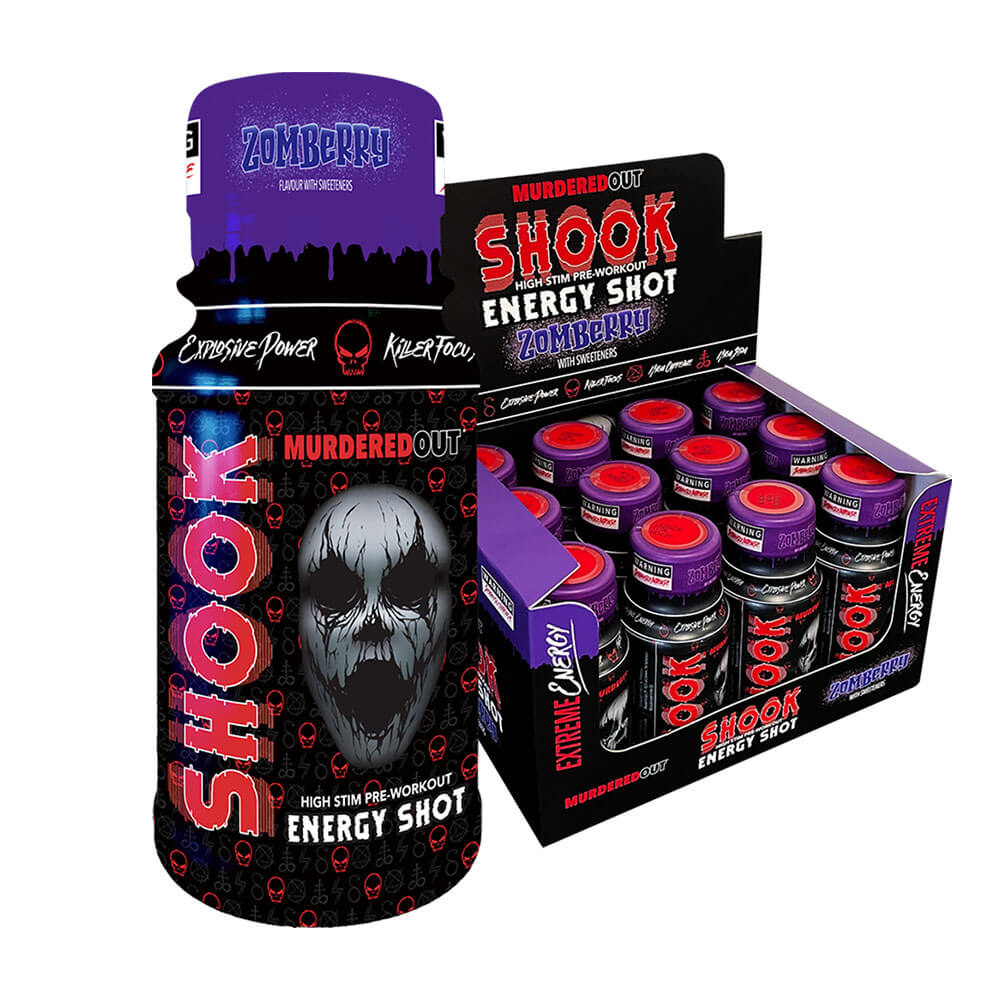 12 x Murdered Out Shook Energy Shot, 60 ml i gruppen Kosttillskott & Livsmedel / Prestationshöjare / Pre-Workout / PWO hos Tillskottsbolaget (MURDEREDOUT77894)