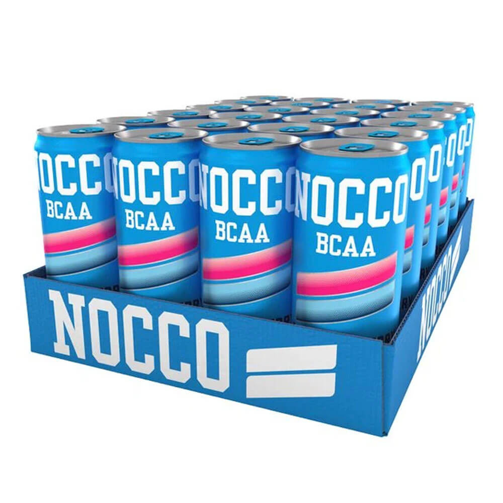 24 x NOCCO BCAA, 330 ml (Blue Raspberry) i gruppen Tema / Glutenfria Kosttillskott hos Tillskottsbolaget (NOCCO5674)