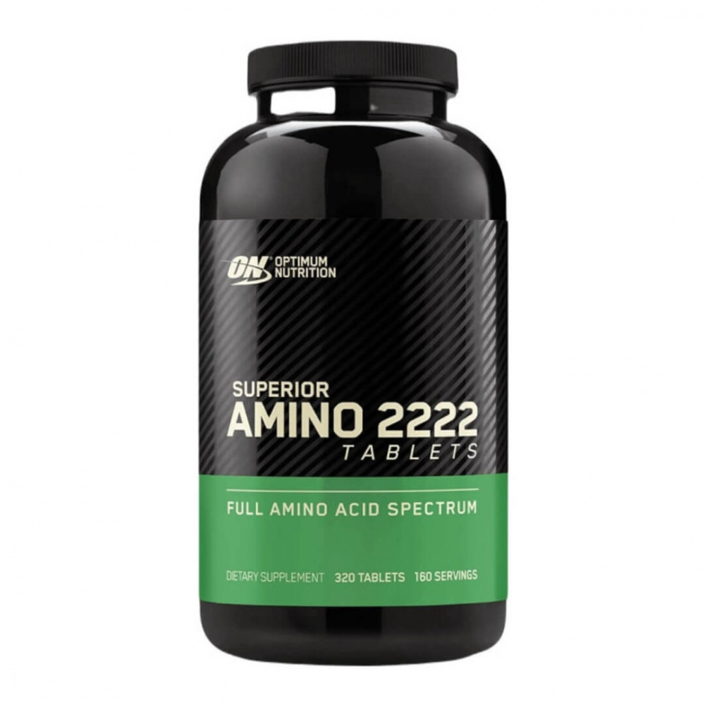 Optimum Nutrition Amino 2222, 320 tabs i gruppen Kosttillskott & Livsmedel / Aminosyror / Aminosyrakomplex hos Tillskottsbolaget (ON75684)