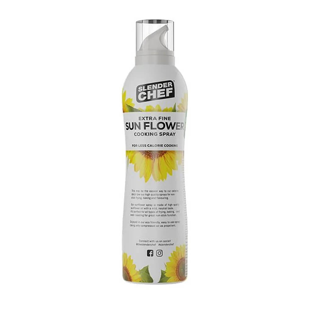 Slender Chef Cooking Spray, 200 ml, Sun Flower Oil i gruppen Kosttillskott & Livsmedel / Livsmedel hos Tillskottsbolaget (SLENDER7583)