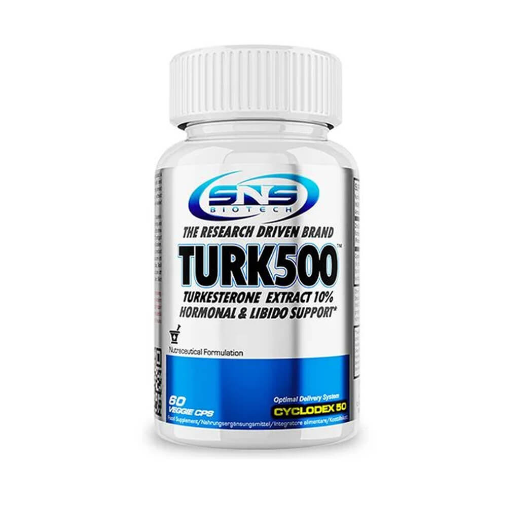 SNS Biotech Turk500, 60 caps i gruppen Kosttillskott & Livsmedel / Muskelökning / Turkesterone hos Tillskottsbolaget (SNS7686787)