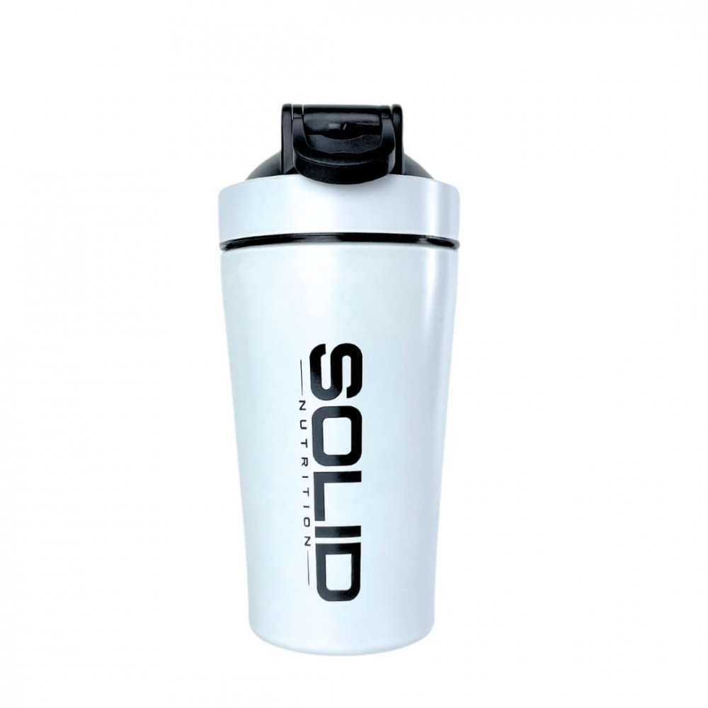 SOLID Nutrition Stainless Steel Shaker, 500 ml (White) i gruppen Trningstillbehr / Flaskor & Shakers hos Tillskottsbolaget (SOLID47863)