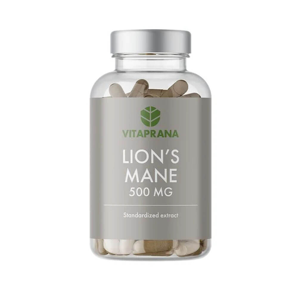 Vitaprana Lion´s Mane, 500 mg, 100 caps i gruppen Kosttillskott & Livsmedel / Hälsokost / Antioxidanter hos Tillskottsbolaget (VITAPRANA68734)