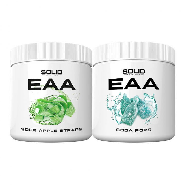 2 x SOLID Nutrition EAA, 350 g i gruppen Kosttillskott & Livsmedel / Aminosyror / EAA hos Tillskottsbolaget (2SOLIDEAA)