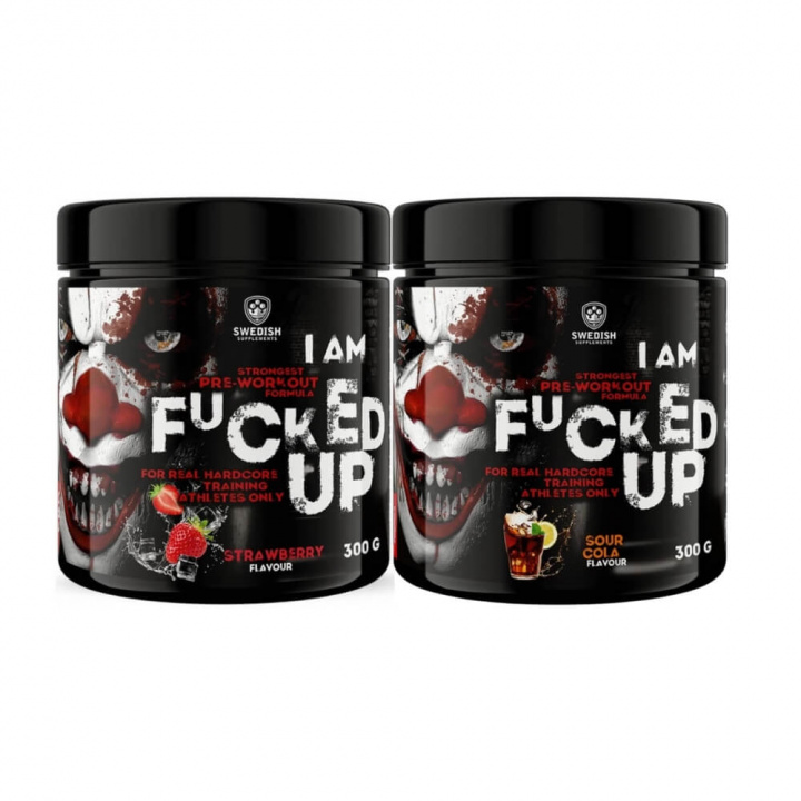 2 x Swedish Supplements Fucked Up Joker Edition, 300 g i gruppen Kosttillskott & Livsmedel / Prestationshöjare / Pre-Workout / PWO hos Tillskottsbolaget (2XFUCKEDUP)