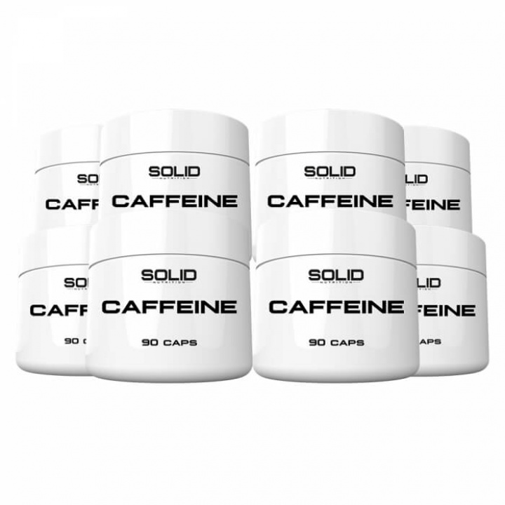 8 x SOLID Nutrition Caffeine, 90 caps i gruppen Kosttillskott & Livsmedel / Prestationshöjare / Koffein hos Tillskottsbolaget (8SOLIDCAFFEINE)