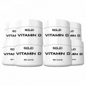 8 x SOLID Nutrition Vitamin D, 90 caps