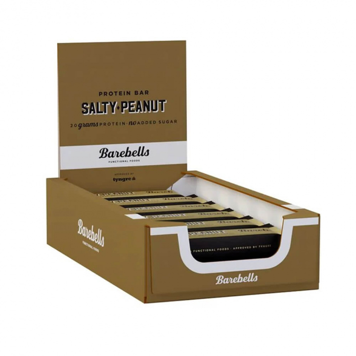 12 x Barebells Proteinbars, 55 g (Salty Peanut) i gruppen Bars / Proteinbars hos Tillskottsbolaget (BAREBELLS8594)