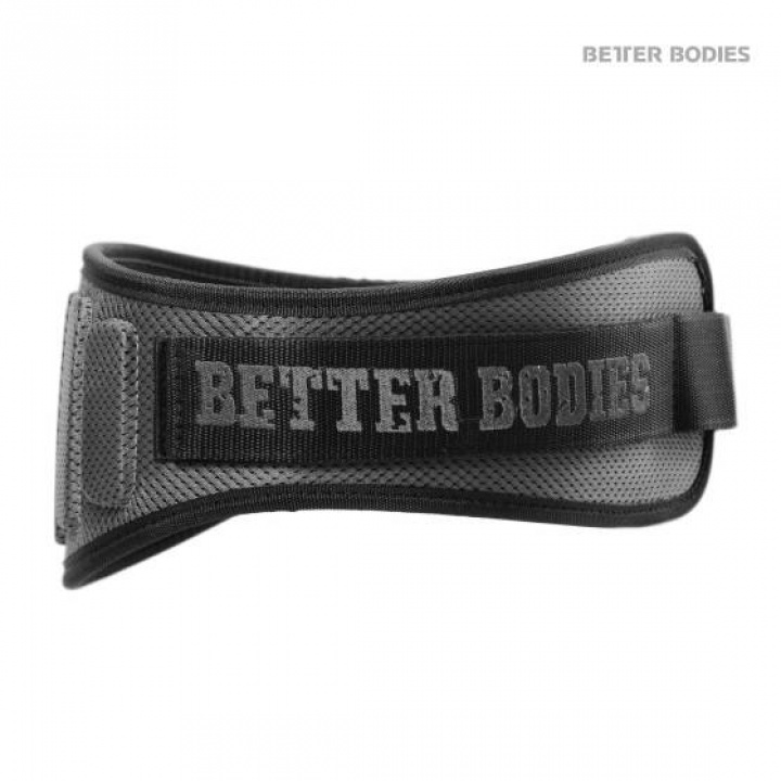 Better Bodies Pro Lift Belt, grey i gruppen Träningstillbehör / Träningsbälten hos Tillskottsbolaget (BB5243)