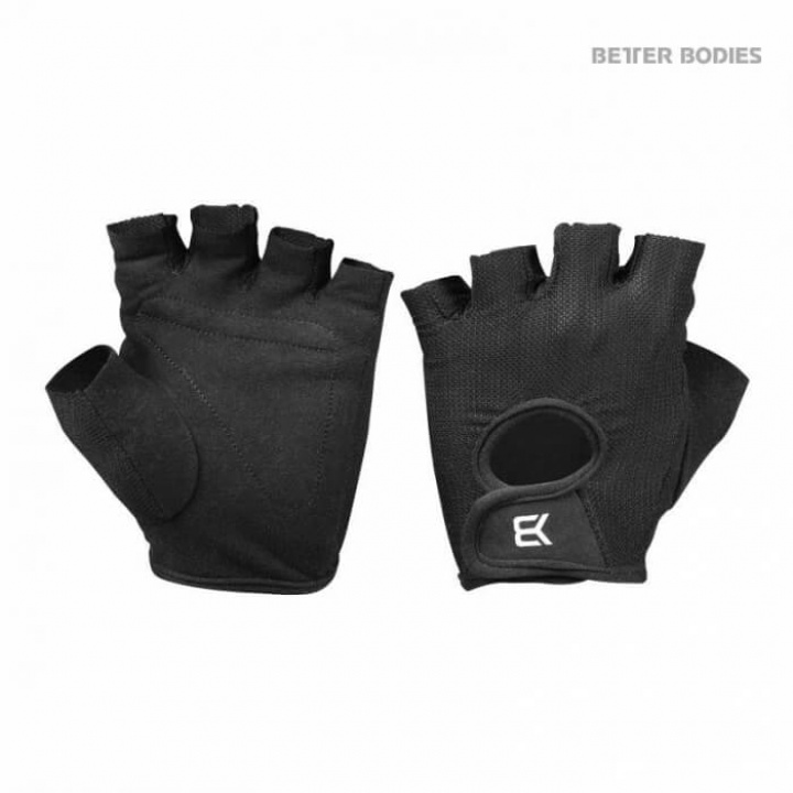 Better Bodies Women´s Training Gloves, black i gruppen Träningstillbehör / Träningshandskar hos Tillskottsbolaget (BB5362)