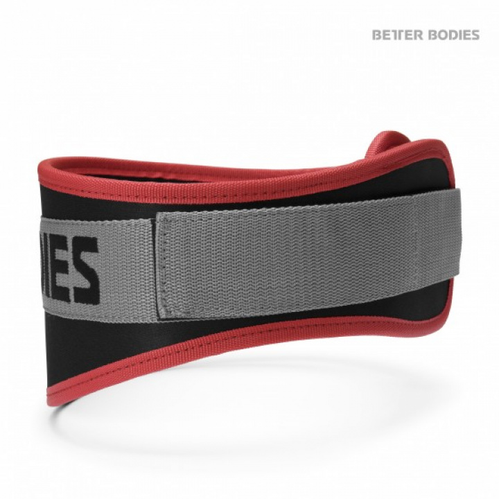 Better Bodies Basic Gym Belt, red i gruppen Träningstillbehör / Träningsbälten hos Tillskottsbolaget (BBASIC001)