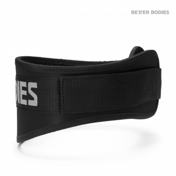 Better Bodies Basic Gym Belt, black i gruppen Träningstillbehör / Träningsbälten hos Tillskottsbolaget (BBASIC003)