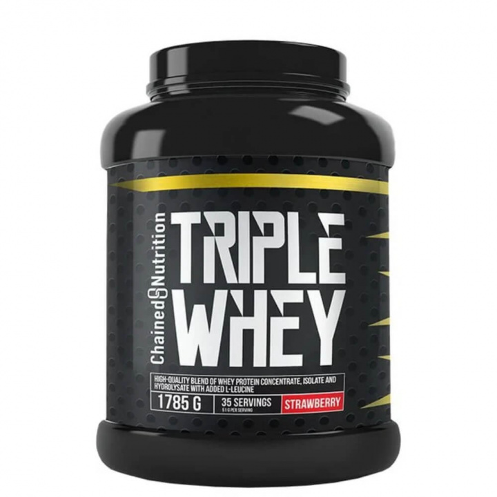 Chained Nutrition Triple Whey, 1785 g i gruppen Kosttillskott & Livsmedel / Proteinpulver / Vassleprotein / Whey protein hos Tillskottsbolaget (CHAINED7643)