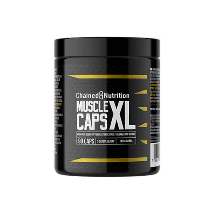 Chained Nutrition Muscle XL Caps, 90 caps i gruppen Shoppa efter Tema / Glutenfria Kosttillskott hos Tillskottsbolaget (CHAINED865)