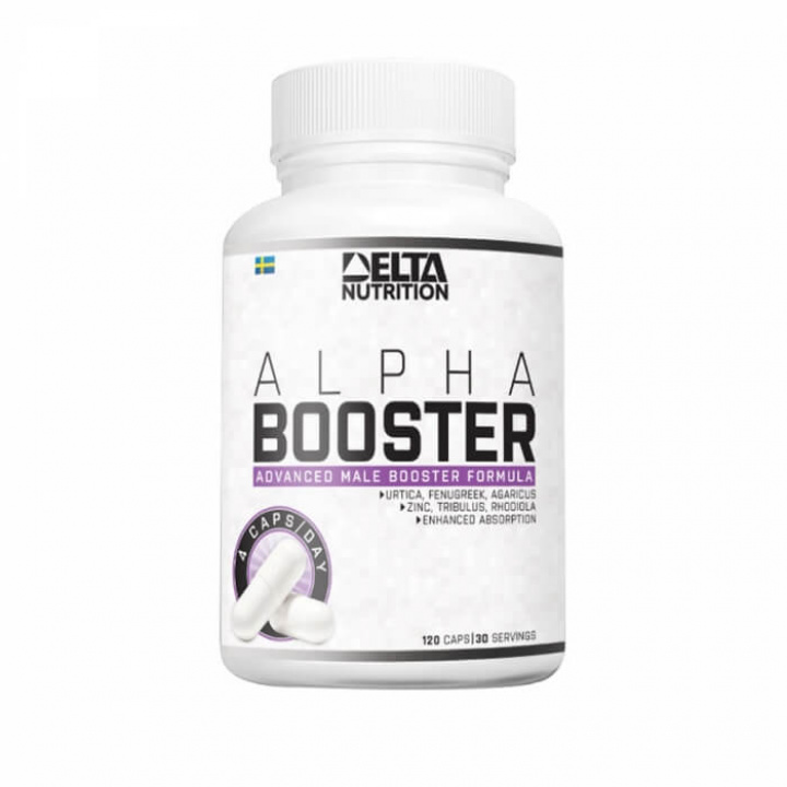 Delta Nutrition Alpha Booster, 120 caps i gruppen Kosttillskott & Livsmedel / Muskelökning / Testobooster hos Tillskottsbolaget (DELTA7511)