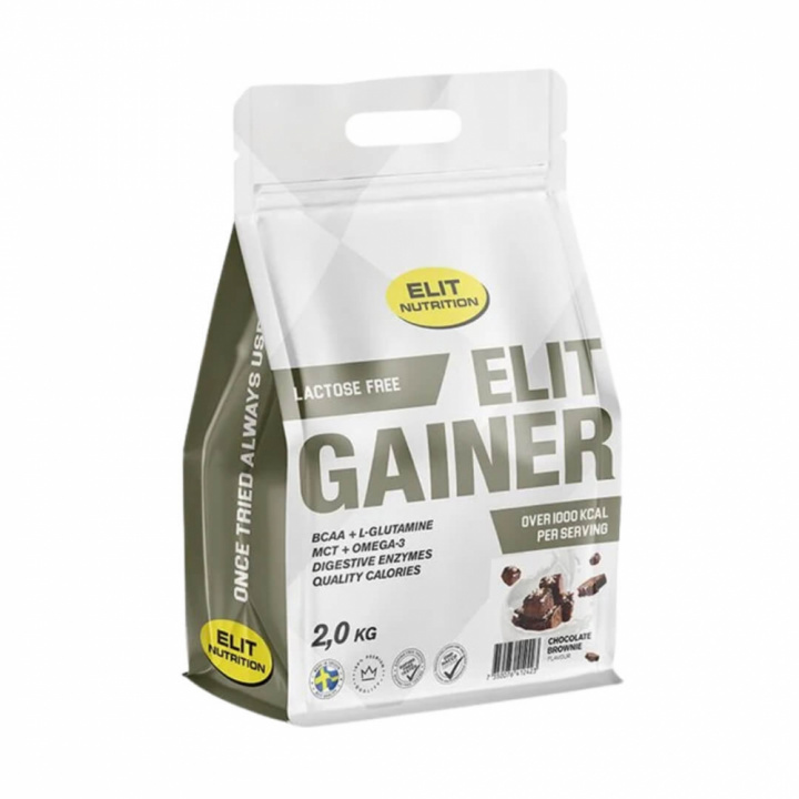 Elit Nutrition Gainer - Lactose Free, 2 kg i gruppen Kosttillskott & Livsmedel / Gainers & Återhämtning / Laktosfria Gainers hos Tillskottsbolaget (ELIT753)