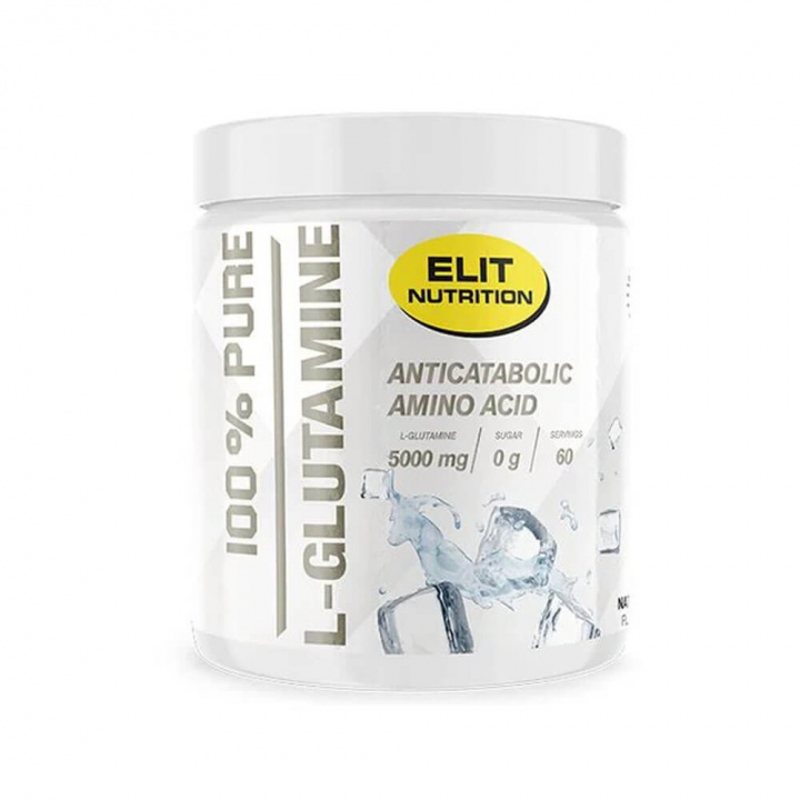 Elit Nutrition 100% Pure L-Glutamine, 300 g i gruppen Kosttillskott & Livsmedel / Hälsokost / Immunförsvar hos Tillskottsbolaget (ELIT75685)