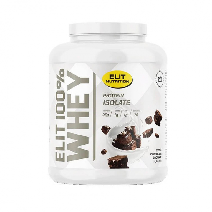 Elit Nutrition 100% Whey, 2000 g i gruppen Kosttillskott & Livsmedel / Proteinpulver / Vassleprotein / Whey protein hos Tillskottsbolaget (ELIT77821)