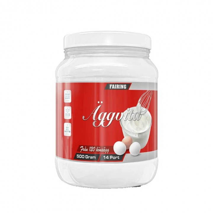 Fairing Äggvita, 500 g i gruppen Kosttillskott & Livsmedel / Proteinpulver / Laktosfritt Protein hos Tillskottsbolaget (FAIRING0010)