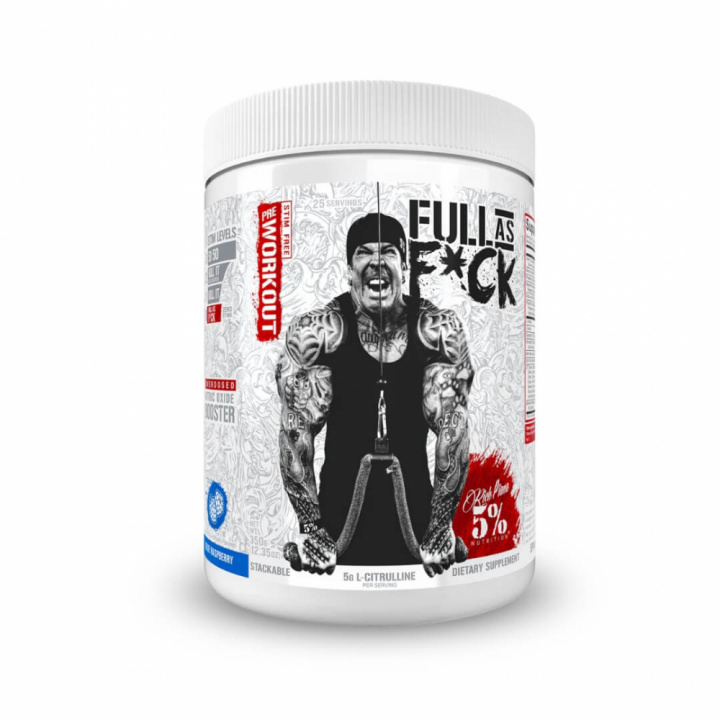 5% Nutrition Full As F*ck Legandary Series, 350 g (Blue Raspberry) i gruppen Kosttillskott & Livsmedel / Prestationshöjare / Pump hos Tillskottsbolaget (FIVE6800BRBR)