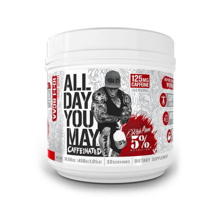 5% Nutrition All Day You May Caffeinated, 500 g i gruppen Kosttillskott & Livsmedel / Aminosyror / Uppiggande Aminosyror hos Tillskottsbolaget (FIVE7431)