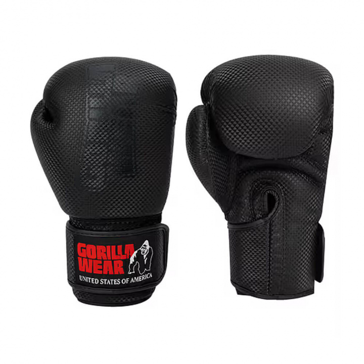 Gorilla Wear Montello Boxing Gloves, black i gruppen Träningstillbehör / Kampsportsutrustning hos Tillskottsbolaget (GORILLA6853)