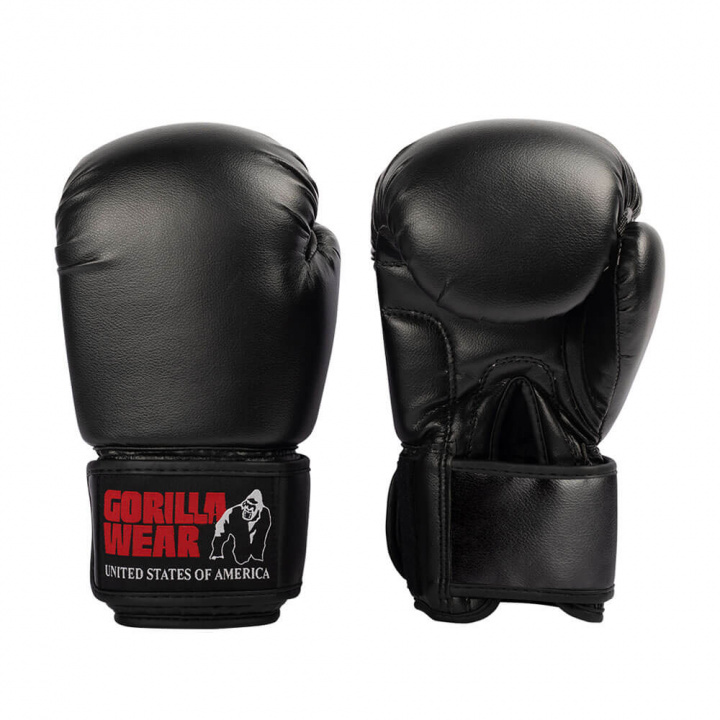 Gorilla Wear Mosby Boxing Gloves, black i gruppen Träningstillbehör / Kampsportsutrustning hos Tillskottsbolaget (GORILLA7643)