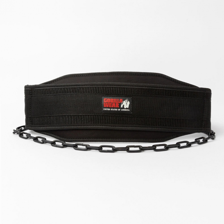 Gorilla Wear Gear Dip Belt, black i gruppen Träningstillbehör / Träningsredskap hos Tillskottsbolaget (GORILLA7684)