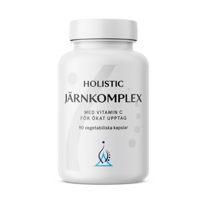 Holistic Järn Komplex, 90 caps i gruppen Kosttillskott & Livsmedel / Mineraler / Järn hos Tillskottsbolaget (HOLISTIC7584)